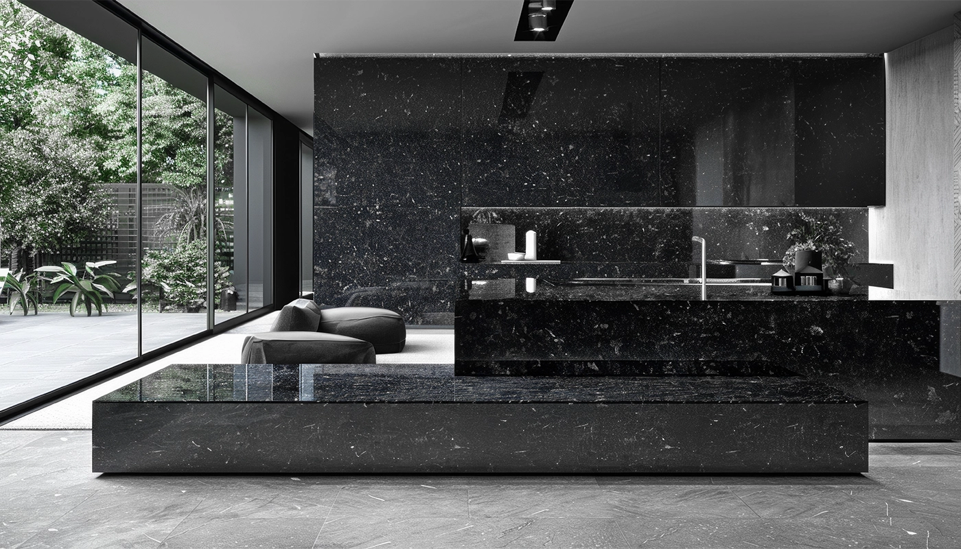 Black Pearl Granite - Elegant and Durable Surface